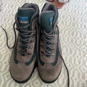 LLBean hiking boots.